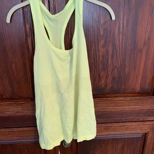 Women's lululemon neon yellow mesh tank